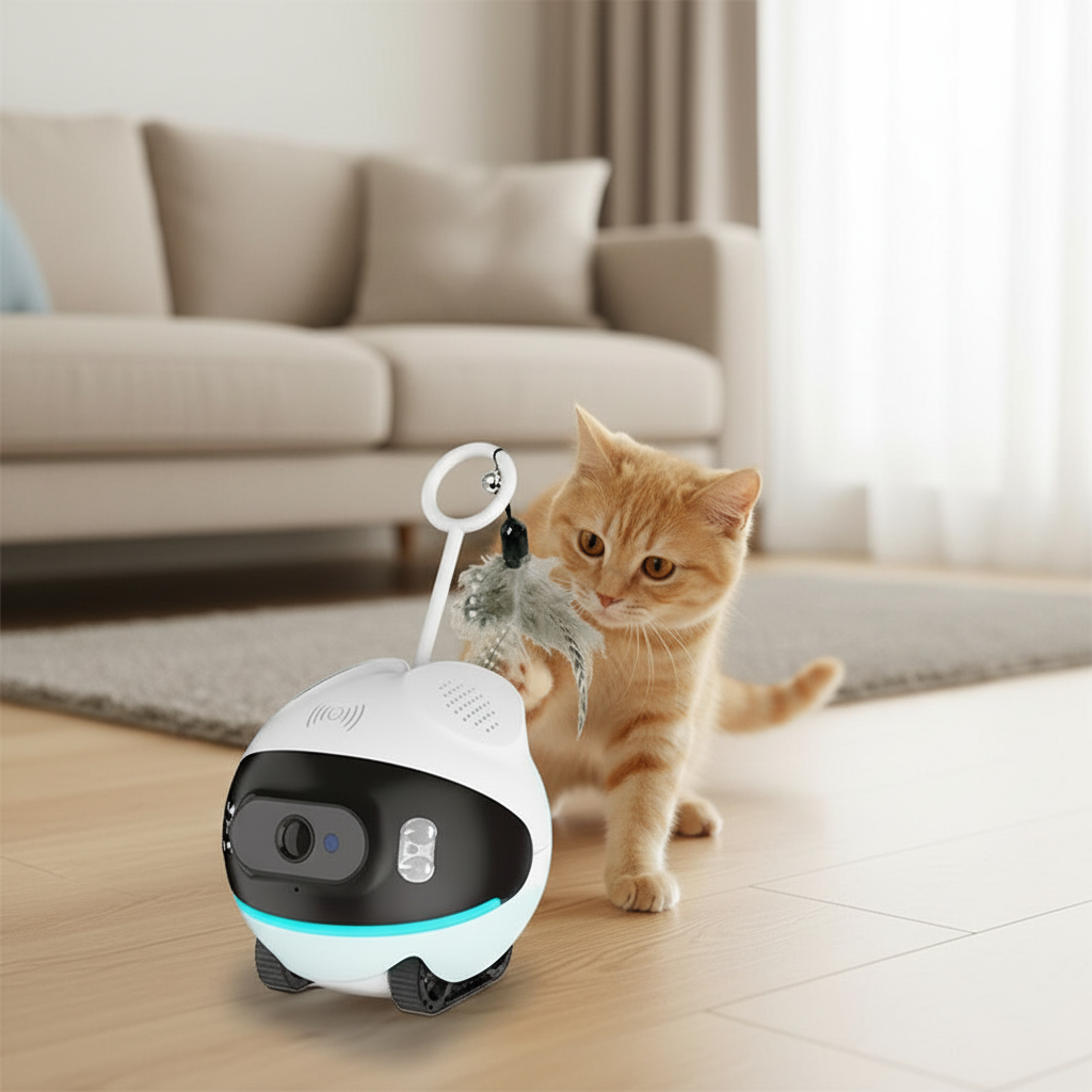 Smart Pet Camera WiFi and 4G HD Video Monitor for Dogs and Cats 