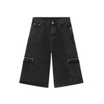 Workwear Denim Shorts New Loose Street Personalized Cropped Baggy Pants