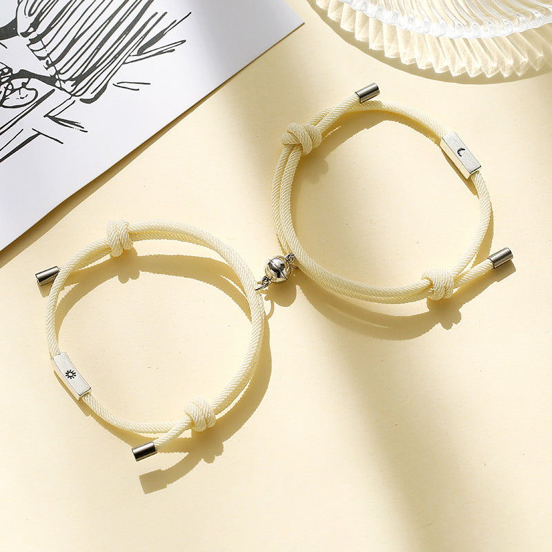 Alloy Sun And Moon Couple Bracelets A Pair - EX-STOCK Canada