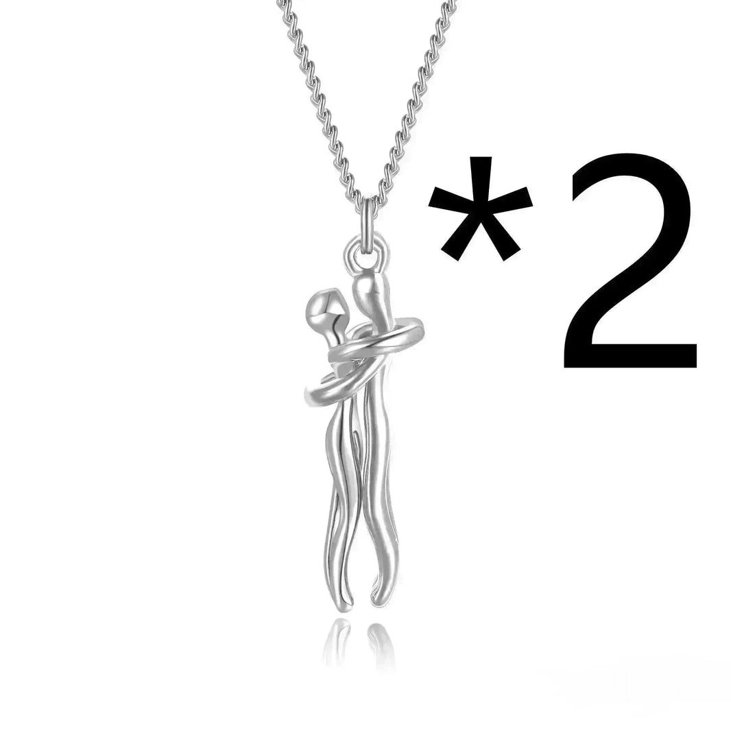 Hot Sale Affectionate Hug Necklace Couples Anniversary Valentine's Day  Gift Fashion Punk Street Style Pendant Necklace - EX-STOCK CANADA