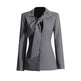V-neck Lace-up Single-breasted Design Blazer For Women - EX-STOCK CANADA