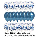 Sequined Latex Balloons for Birthday & Wedding Decorations – 12 Inch Colorful Party Balloons