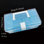 32-grid Transparent Plastic Storage Box Large Capacity Portable - EX-STOCK CANADA