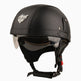 Retro Half-Face Leather Motorcycle Helmet – Black & Brown, S–XL