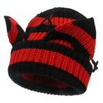 Devil Ears Thickened All Acrylic Knitted Beanie Hat