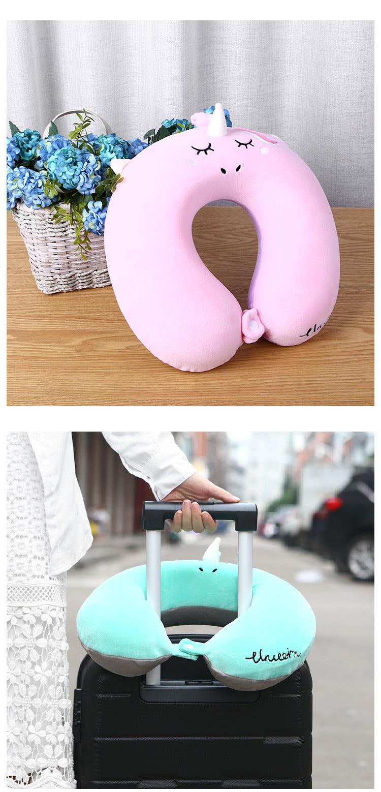 U-shaped Pillow Slow Rebound Memory Foam Neck Pillow Car Travel Afternoon Nap Pillow 