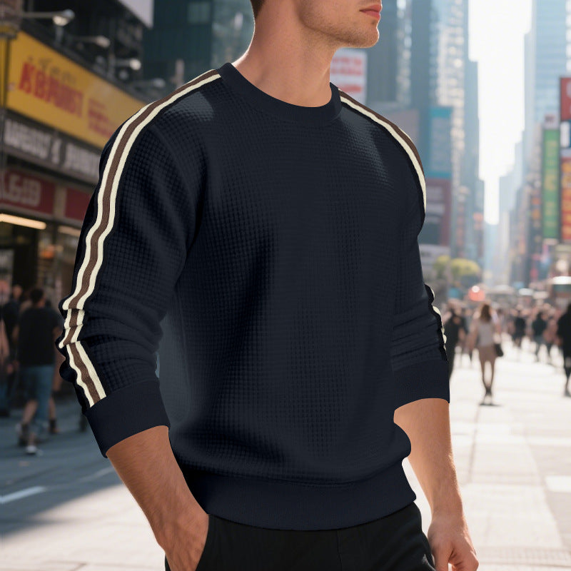 Casual Men's Loose Round Neck Sweater Thin EX-STOCK Canada 