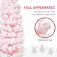5ft Flocked Christmas Tree, Pencil Christmas Tree With Realistic Branch Tips, Folding Metal Stand EX-STOCK Canada 