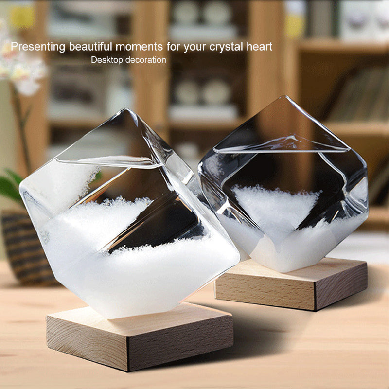 Desktop Tropfensturm Glasflasche Wettervorhersage Prognose Monitor Barometer für Wohnkultur WasserkubenEX-STOCK Canada 