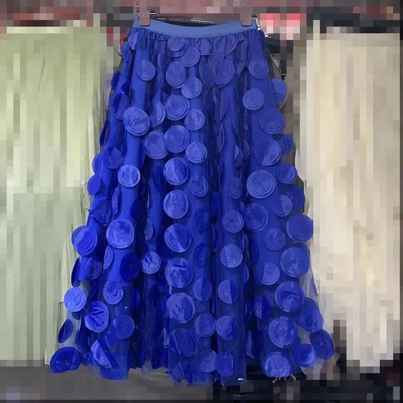 Women's Retro fashion Line  Midi Maxi Prairie Skirt - EX-STOCK CANADA