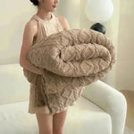 Single-layer Double-sided Tower Velvet Sofa Cover Soft Winter Blanket