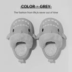 Winter Shark Slippers Detachable Warm Fuzzy Slippers Bedroom House Shoes Women - EX-STOCK CANADA