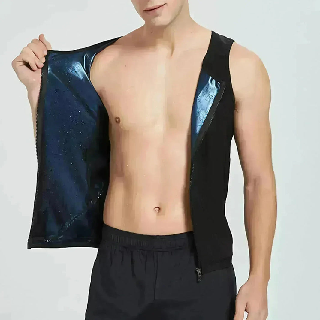 Men's Sleeveless Yoga Tank top Zip up yoga shirt - EX-STOCK CANADA