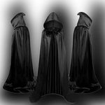 Halloween Cloak Costumes Wizard Cloak For Children Hooded Capes Mantle Black Party Decoration EX-STOCK