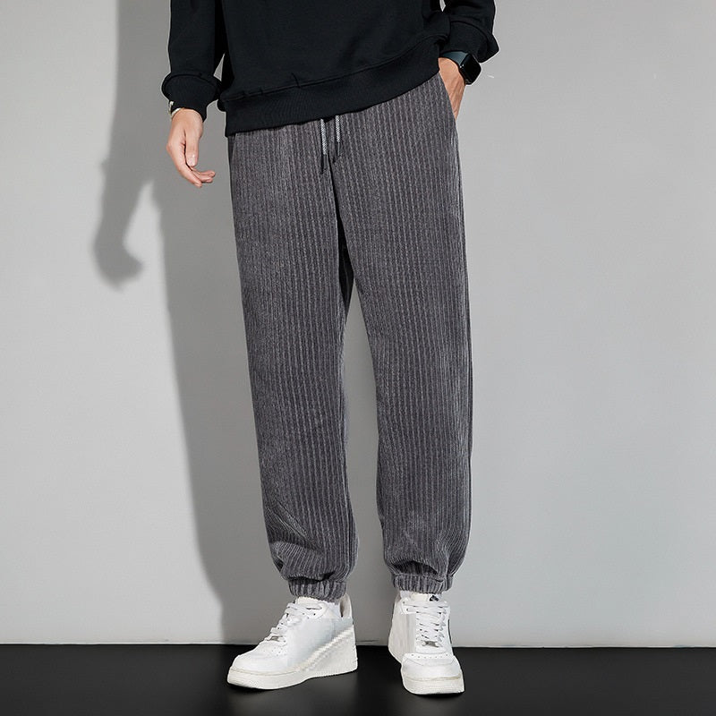 Autumn And Winter Chenille Plush Pants Male | EX-STOCK product gallery photo 5