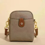 Lychee Pattern Mobile Phone Bag Small High Quality Leather Crossbody Bags For Women Wallet