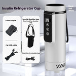 Portable Insulin Refrigerator Cup – Digital Temperature Control, USB Powered (Black & White)