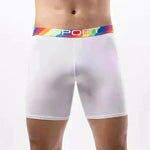 Summer Sports Spandex Plain Boxer Boxer Sorth Cear for Men