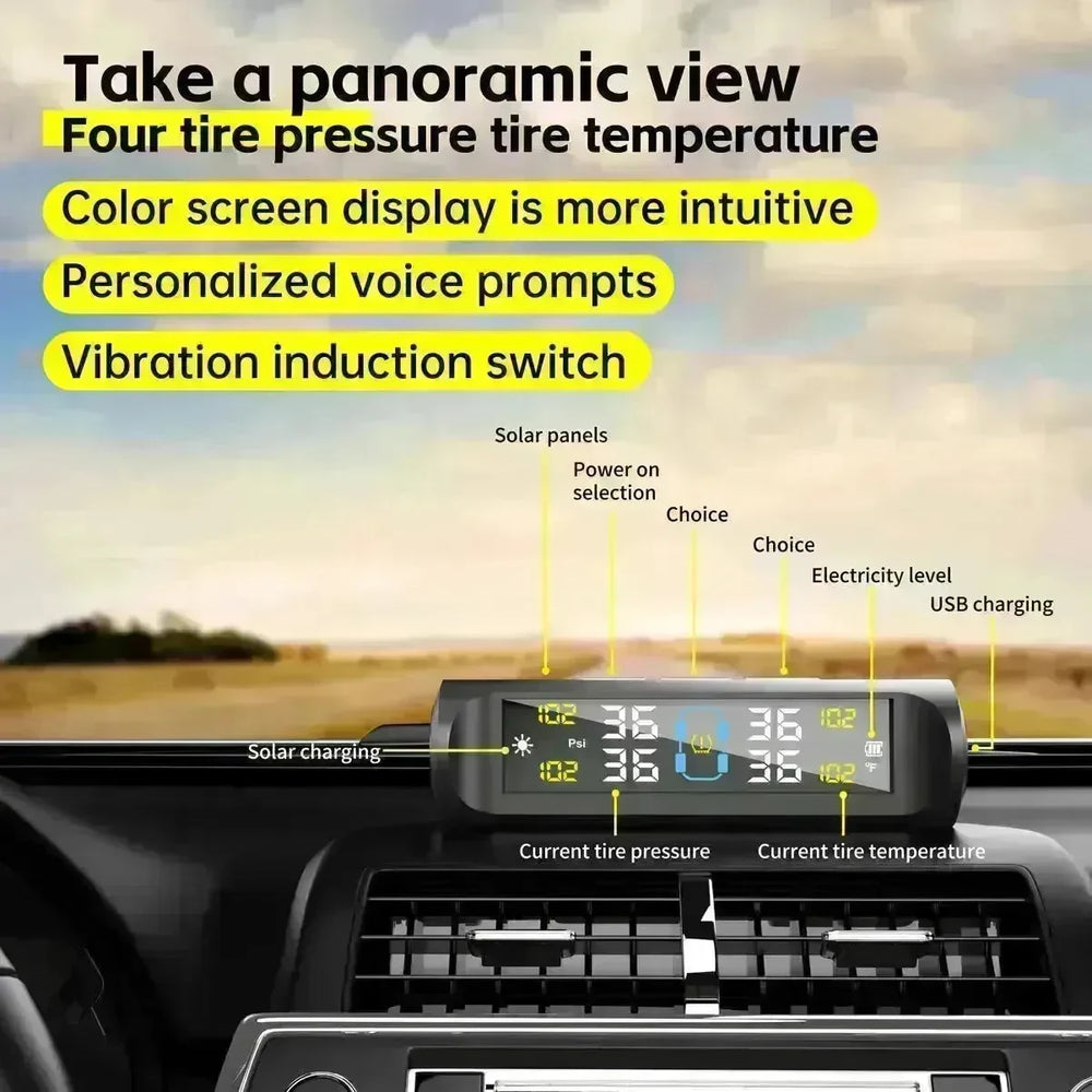Automobile Vehicle Intelligent Power USB Tire Pressure sensor Monitoring System - EX-STOCK CANADA