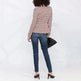 Houndstooth Small Jacket Women Long-Sleeved Double-Breasted Plaid Blazer - EX-STOCK CANADA