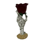 Resin rose candle holder in vintage romantic style – product view 5