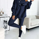 3pcs Women Hoodie Athleisure Outfit set sweatsuit set - EX-STOCK CANADA