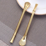 304 Stainless Steel Residue Filter Straws Spoon EX-STOCK Canada 