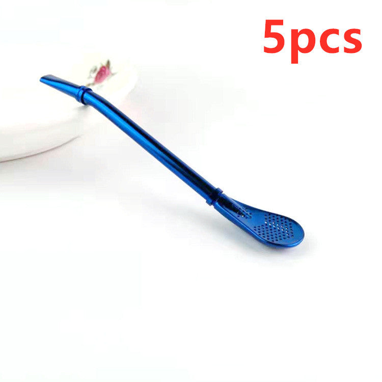 304 Stainless Steel Residue Filter Straws Spoon EX-STOCK Canada 