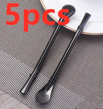 304 Stainless Steel Residue Filter Straws Spoon EX-STOCK Canada 