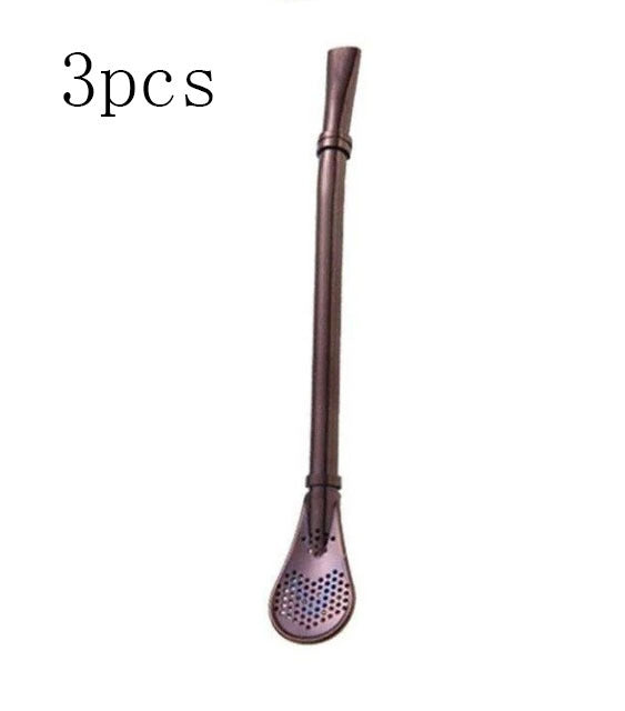 304 Stainless Steel Residue Filter Straws Spoon EX-STOCK Canada 