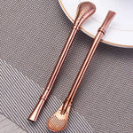 304 Stainless Steel Residue Filter Straws Spoon EX-STOCK Canada 