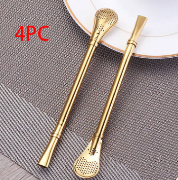 304 Stainless Steel Residue Filter Straws Spoon EX-STOCK Canada 