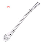 304 Stainless Steel Residue Filter Straws Spoon EX-STOCK Canada 
