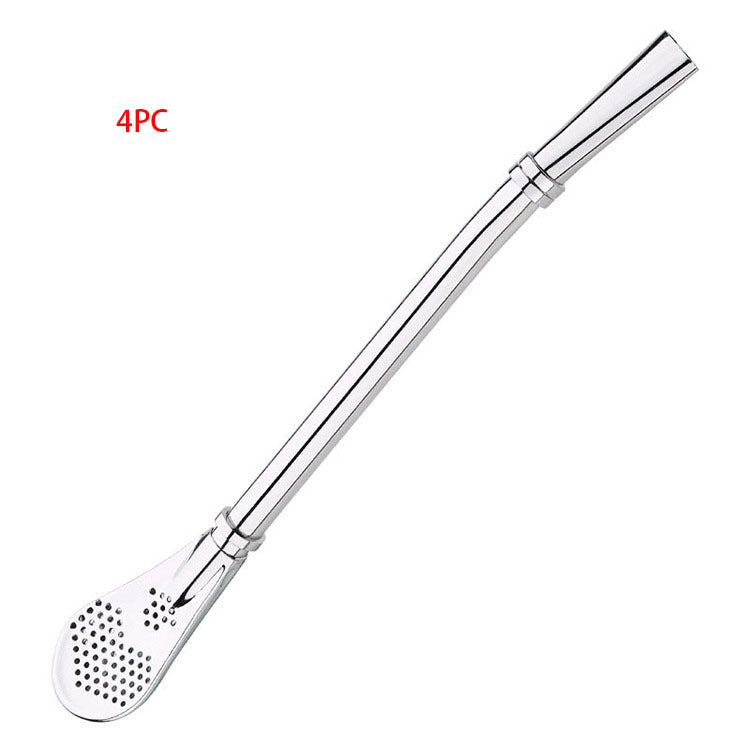 304 Stainless Steel Residue Filter Straws Spoon EX-STOCK Canada 