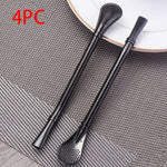 304 Stainless Steel Residue Filter Straws Spoon EX-STOCK Canada 