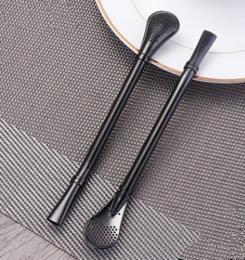 304 Stainless Steel Residue Filter Straws Spoon EX-STOCK Canada 