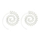 Round Spiral Earrings For Women Gold Color Big Exaggerated Gear Earrings - EX-STOCK CANADA