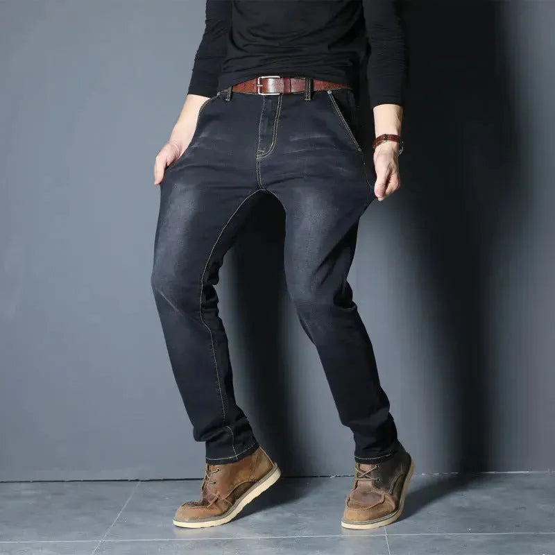Men's denim jeans straight fitted pants - EX-STOCK CANADA