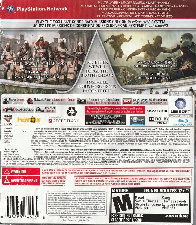 Assassin's Creed : La Fraternité [Meilleurs Ventes] 