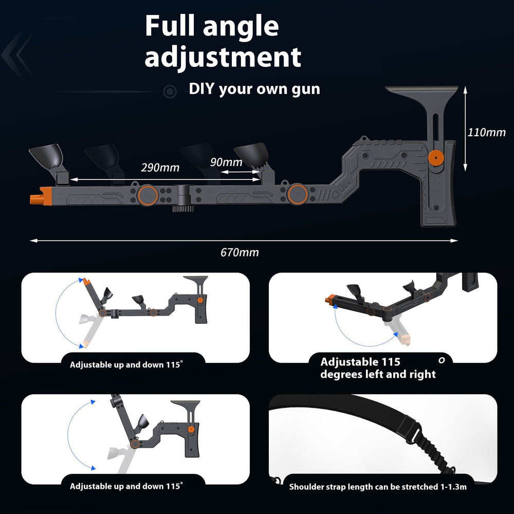Gun Mount Submachine Gun VR Physical Auxiliary Accessories EX-STOCK Canada 
