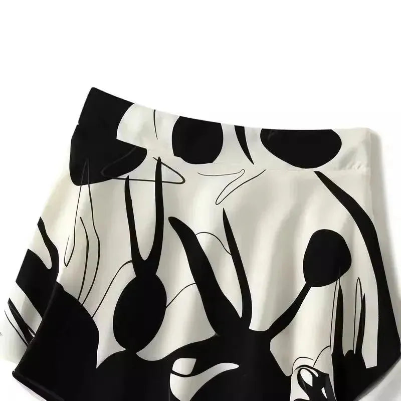Summer New High Waist High-end Figure Flattering A- Line Flared Vintage Midi Skirt - EX-STOCK CANADA