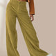 High Waist Drooping Slimming Casual Straight Pants Women's Corduroy Trousers - EX-STOCK CANADA