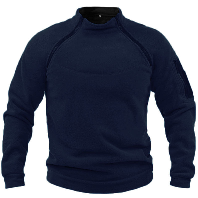Stand Collar Men's Sweater Warm And Loose Solid Color Clothing EX-STOCK Canada 