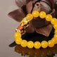 3D Gold Plated PiXiu Crystal Beaded Bracelet - EX-STOCK CANADA