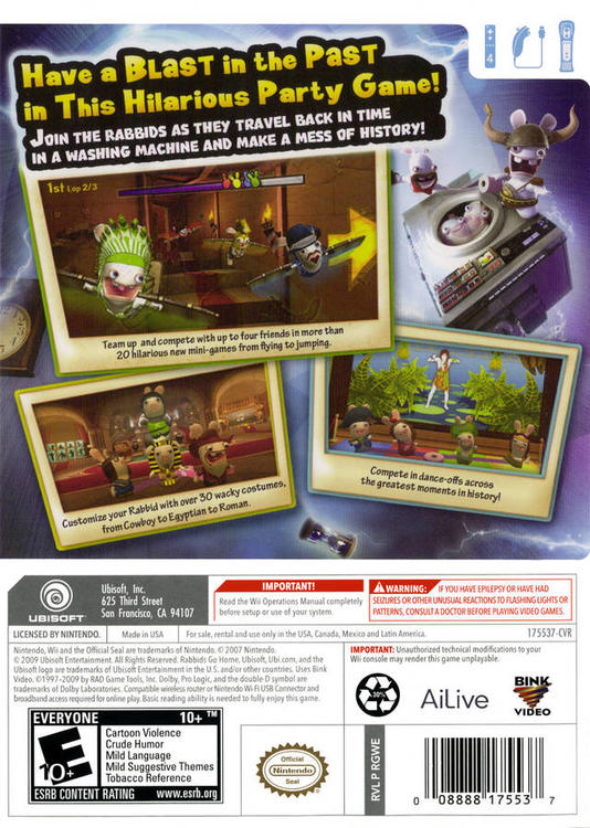 RAVING RABBIDS - VOYAGER DANS LE TEMPS 