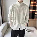 Color sólido Plaid Sweater Coat Flower All-Match Lapas retro de manga larga Cárdigan