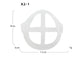 Three-dimensional disposable protective 3D mask stereo bracket - EX-STOCK CANADA
