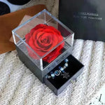 Eternal Flower Rose Jewelry Box for Birthday Presents Valentines Day Wedding Gift Box - EX-STOCK CANADA