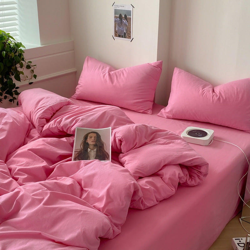 Four-piece Cotton Bed Sheet Duvet Cover Duvet Cover Bedding EX-STOCK Canada 