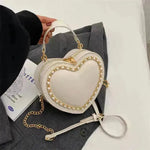 Moda de la mujer Cadena en forma de corazón de la cadena Messenger Messenger Crossbody